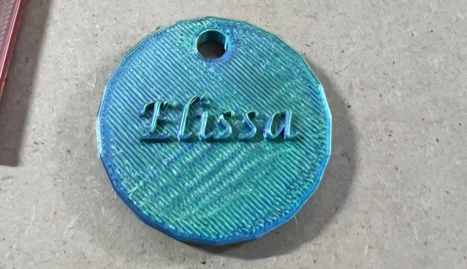 3D printed Elissa keyring