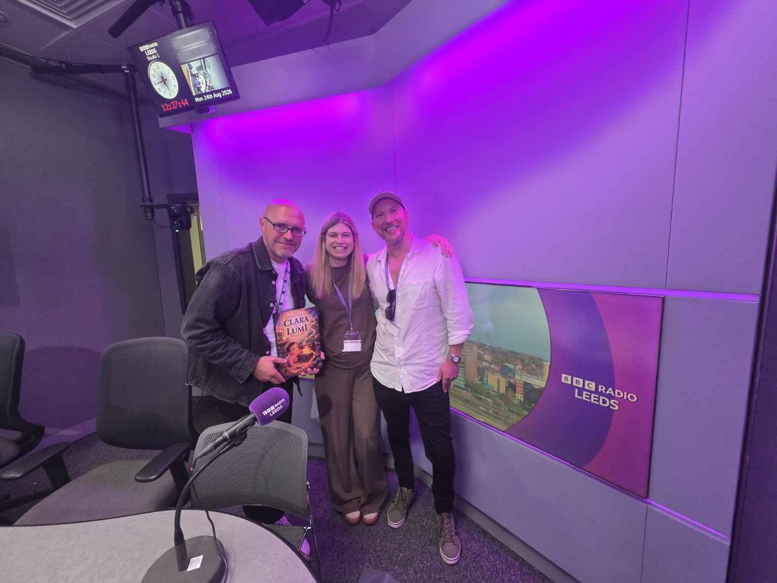 Clara and Lumi at BBC Radio Leeds